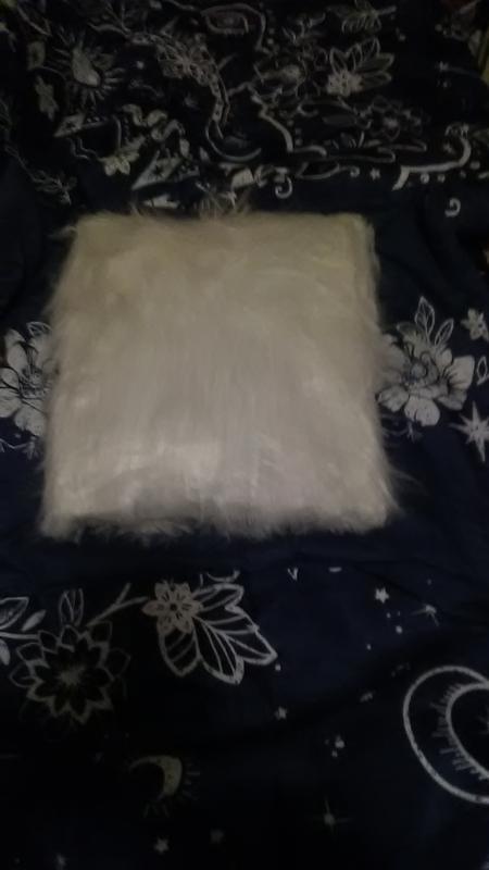 Fuzzy decorative pillow
