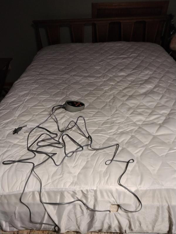 Beautyrest Cotton Deep Pocket Heated Mattress Pad 20 Heat Settings Designer Living