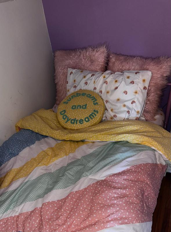 New comforter on her bed!!!