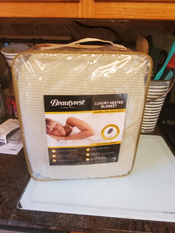 Beautyrest Heated Ribbed Micro Fleece Blanket Bed Bath and Beyond Canada