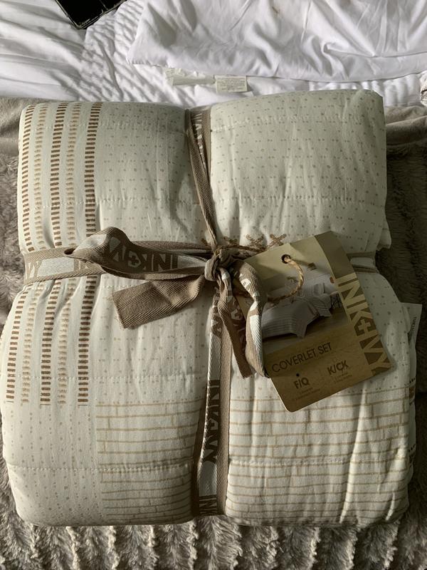 INK&IVY Salar Cotton 3-pc Coverlet Set—full/queen