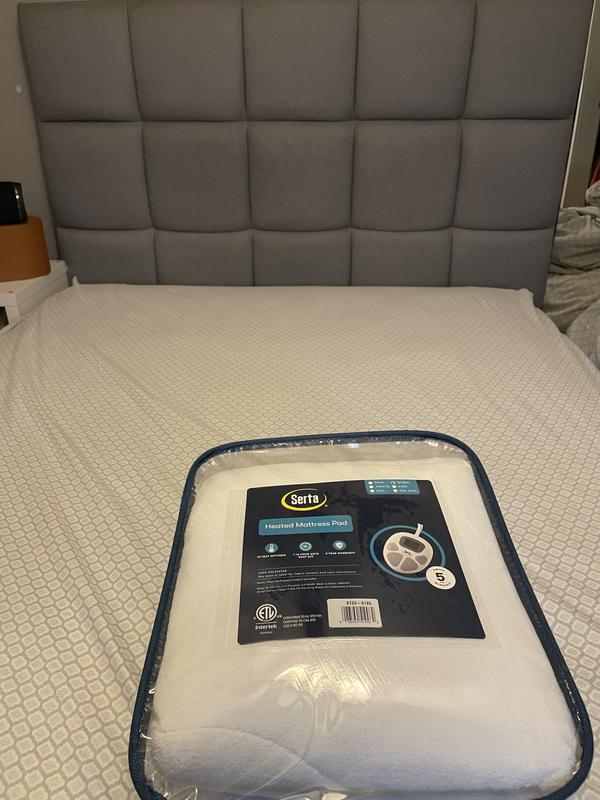 Serta® Plush Heated California King Mattress Pad in White Customer