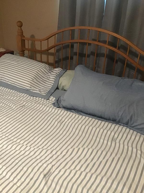 Comforter and shams are double sided