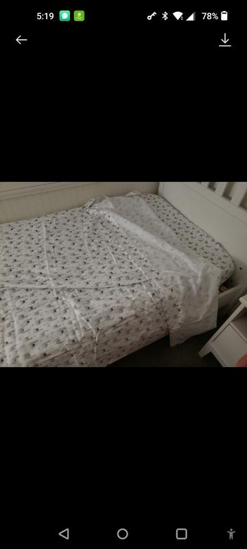 Both sheets on twin bed
