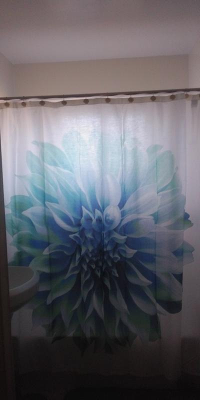 Floral Shower Curtain Pic 2