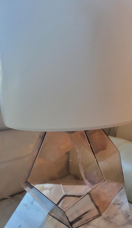 Check out this modern looking glass lamp!