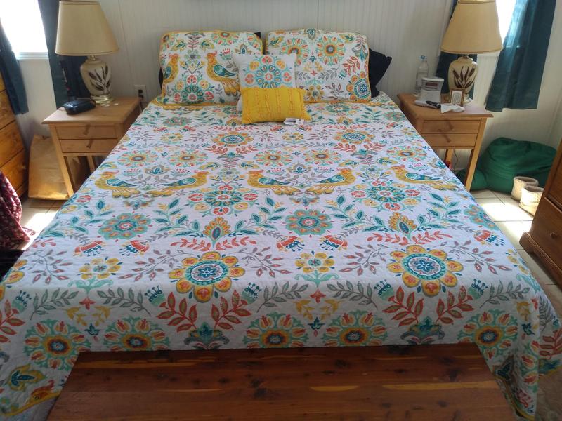 My cheery bed coverlet
