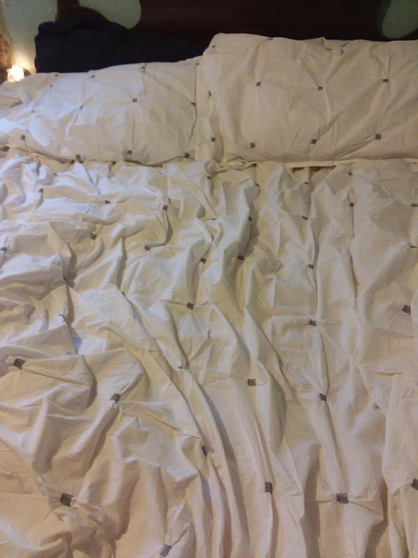 My 3 piece embroidered duvet cover