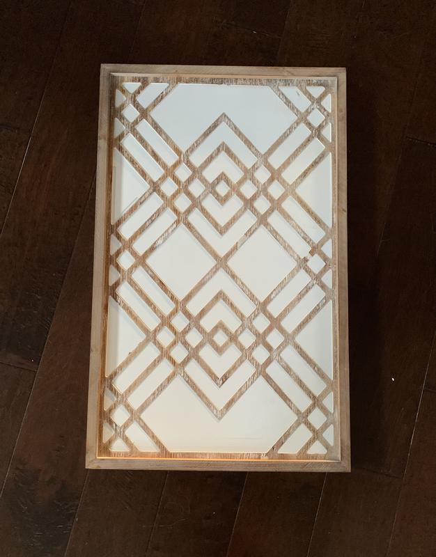 Madison Park® Exton 20Inch x 32Inch Geo Carved Wood Panel Wall Decor