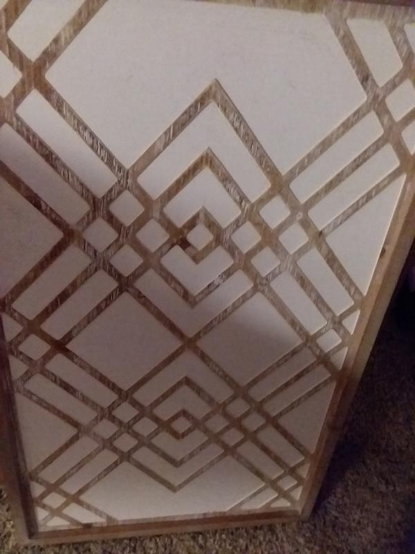 Madison Park® Exton 20Inch x 32Inch Geo Carved Wood Panel Wall Decor