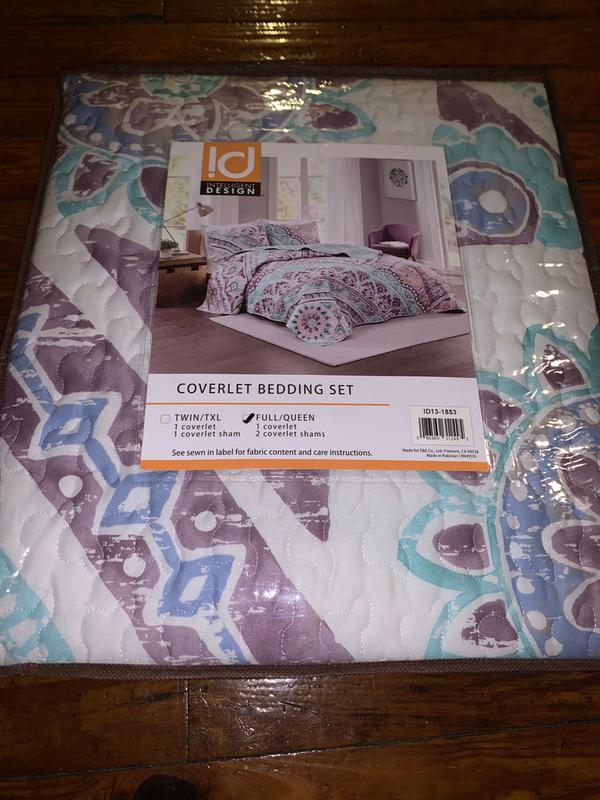 Intelligent Design Lidia 3-Piece Reversible Coverlet Set | Bed Bath ...
