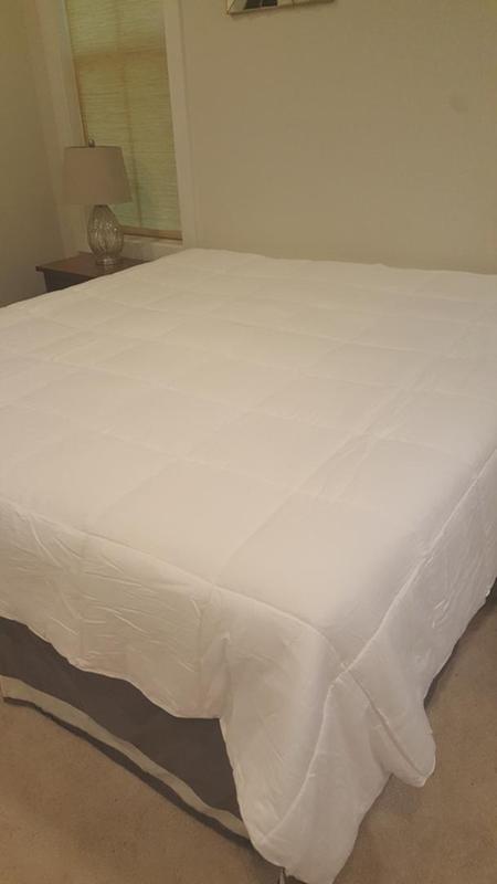 King size comforter on king size mattress