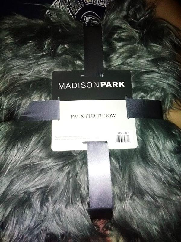 Madison park edina faux fur throw sale