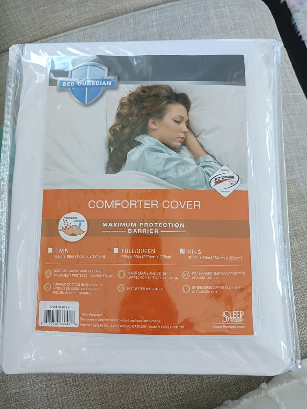 Sleep Philosophy Basi10-0313 Comforter Protector, White Color Blanco, , large
