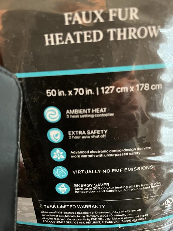 Dreamwell heated online throw