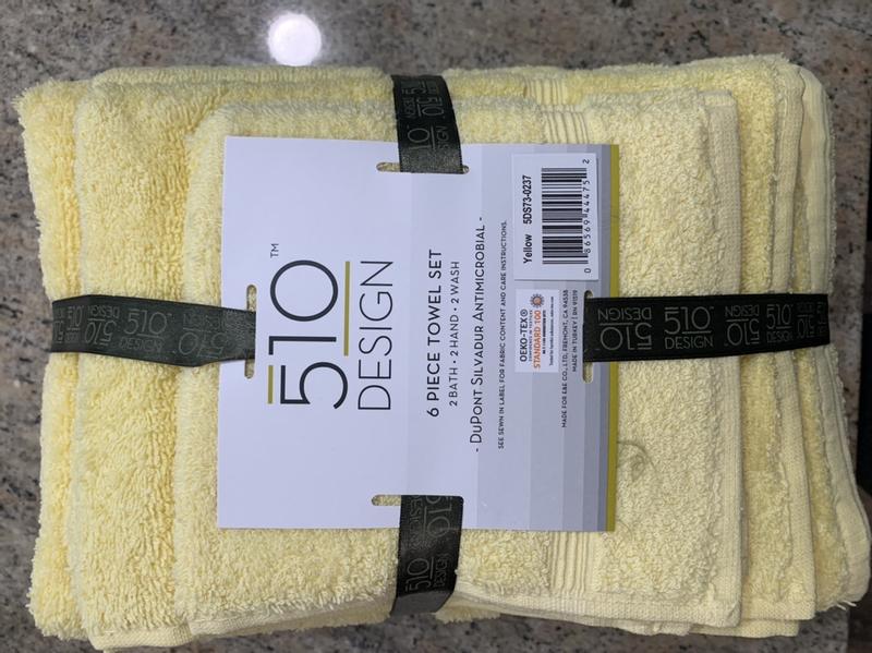 Aegean 100% Turkish Cotton 6 Piece Towel Set Aqua, 500Gsm