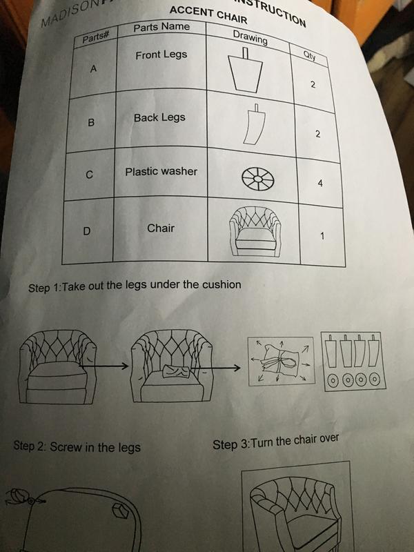 Great instruction sheet