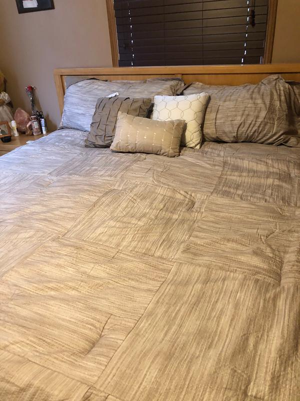MP Walter 7pcs Printed Comforter Set Q Navy | Bed Bath & Beyond