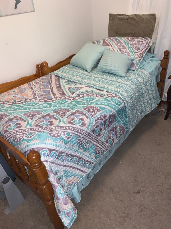 Intelligent Design - Lidia Printed Reversible Cotton Coverlet Set #GotitFreetoReview