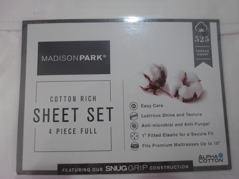 KING Sheet Set 4 outlet piece Charcoal Gray Madison Park NEW 525 Thread Snug Grip