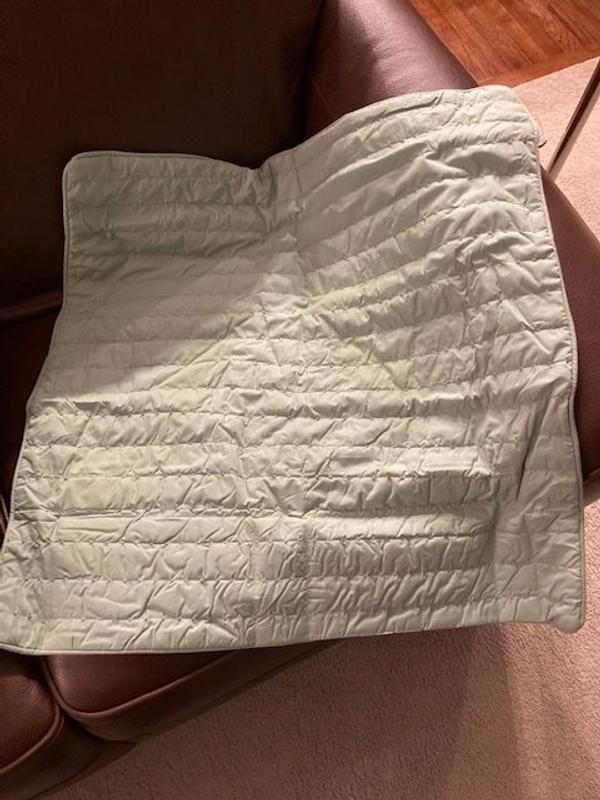 Quilting on the front makes the sham look luxurious