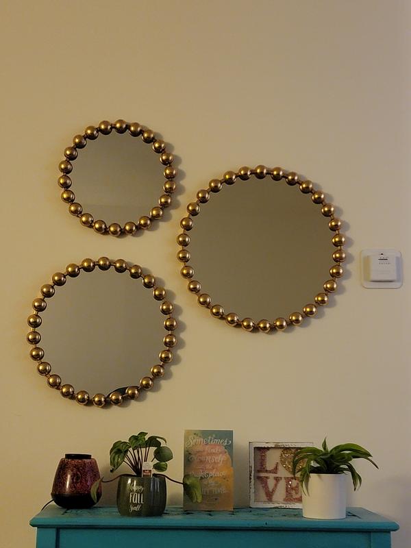 Madison Park Signature Marlowe Round Wall Mirror 3-Piece Set