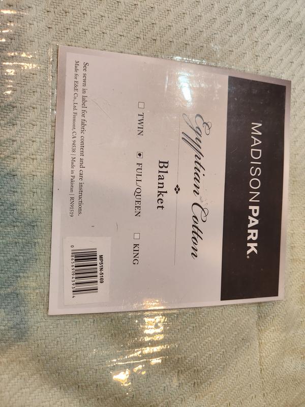 Madison park outlet egyptian cotton blanket