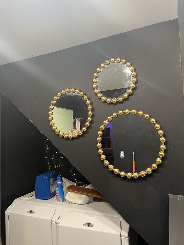 Madison Park Signature Marlowe Round Wall Mirror 3-Piece Set