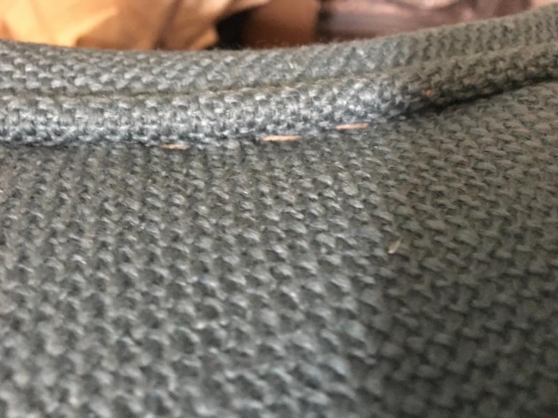 Disappointing how visible the staples were on the arms