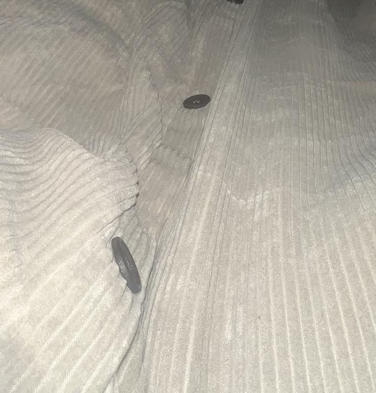 Uneven buttons