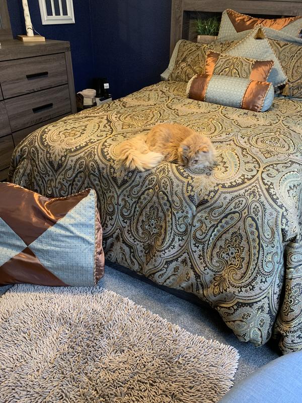 Shop Canovia Classic Springs Jacquard Comforter Set Multi, Comforters &  Blankets
