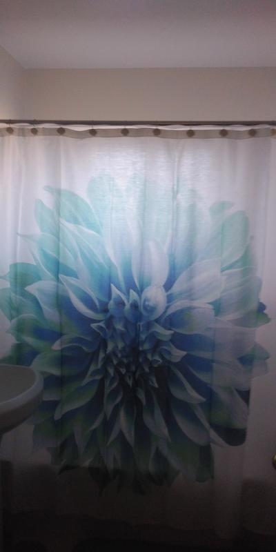 Floral Shower Curtain Pic 1