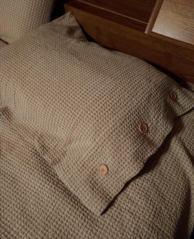 Clean Spaces  Waffle Weave Comforter Cover Set