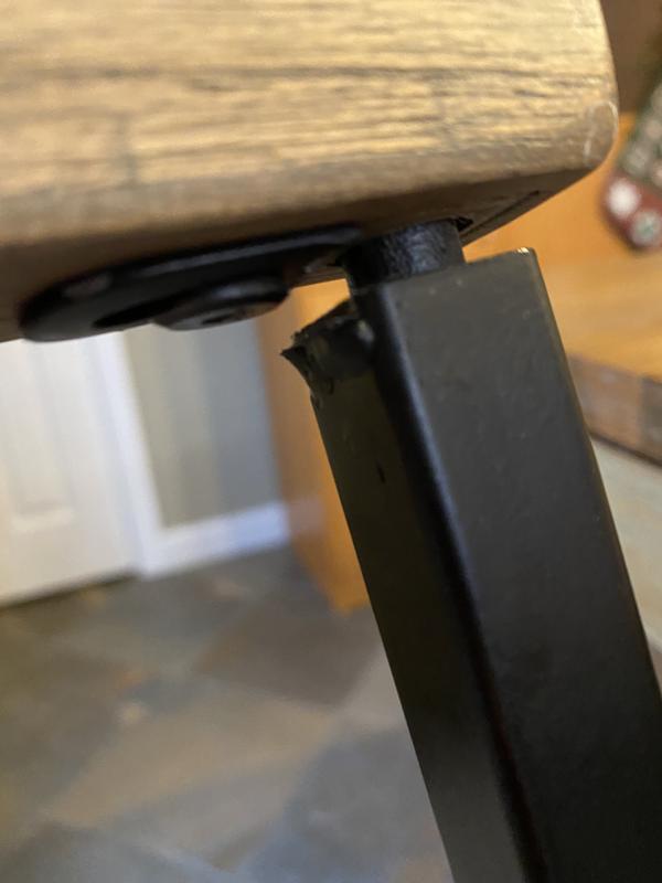 Holding back rest of chair