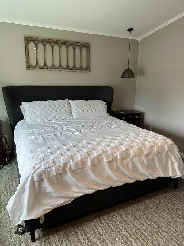 I used a very thin duvet since it is summer