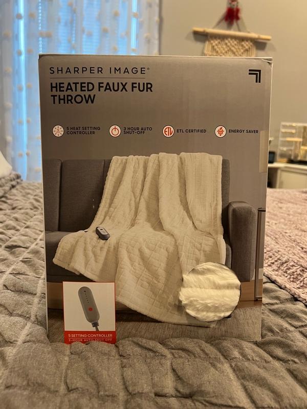 Sharper image 2 in 1 heated blanket and pillow sales