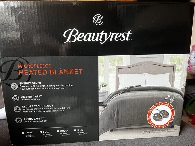 Beautyrest Electric Micro Fleece Heated Blanket - On Sale - Bed