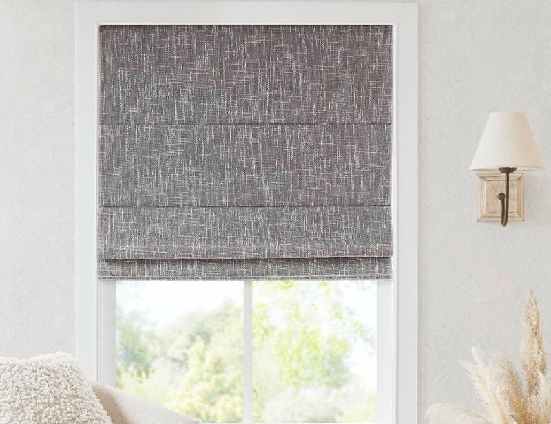 Madison Park Quincy White Cordless Total Blackout Roman Shade - 31