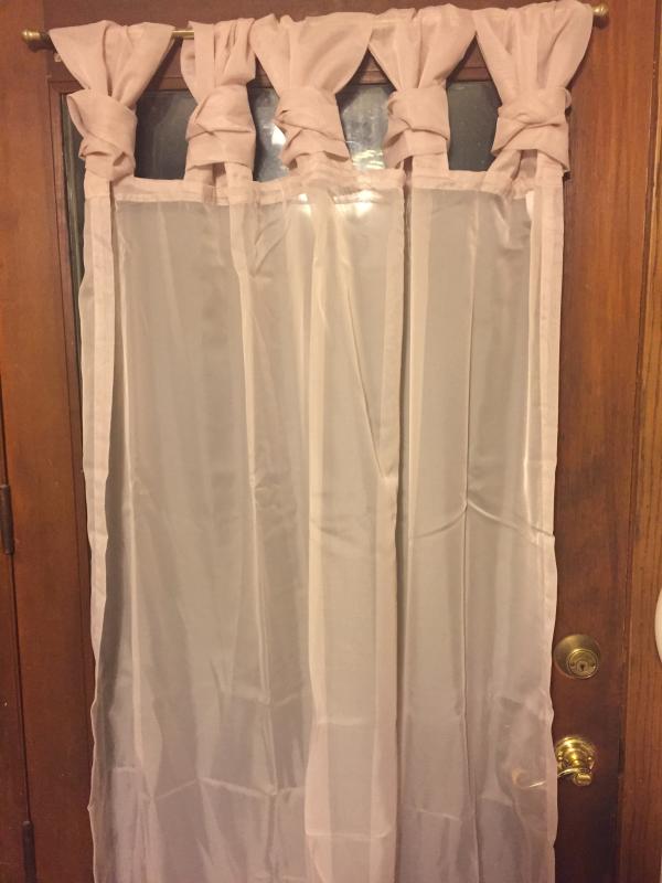 Curtain placed on window