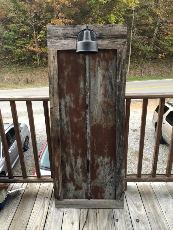 Prior to installation in our hall.