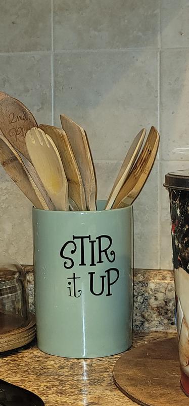 Jadeite Stir It Up Ceramic Utensil Holder – Welcome Home by DII