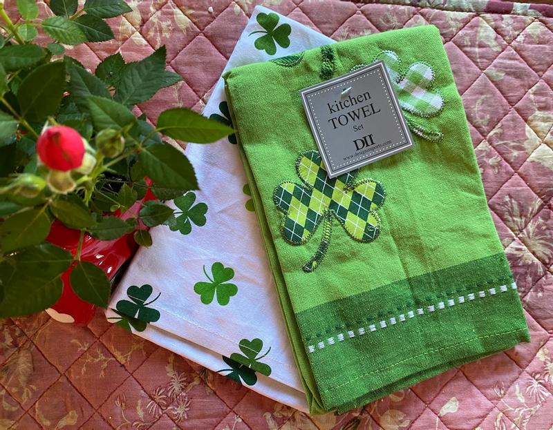 Assorted Lime Foodie Dishtowel And Dishcloth (Set Of 5)