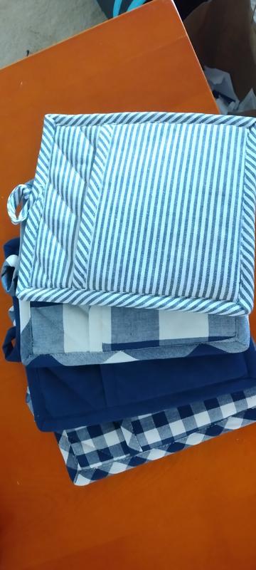 Gingham Check Pot Holders (set Of 4) 