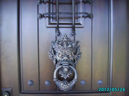 Vecchio Greenman Iron Door Knocker - Design Toscano