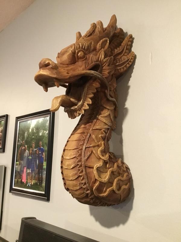 The Fire Dragon Wall Sculpture - Design Toscano