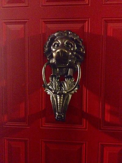 Florentine Lion Iron Doorknocker - SP920 - Design Toscano