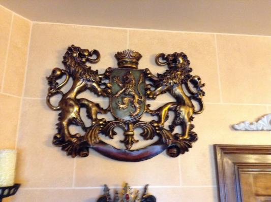 Heraldic Royal Lions Coat of Arms Wall Sculpture - Design Toscano