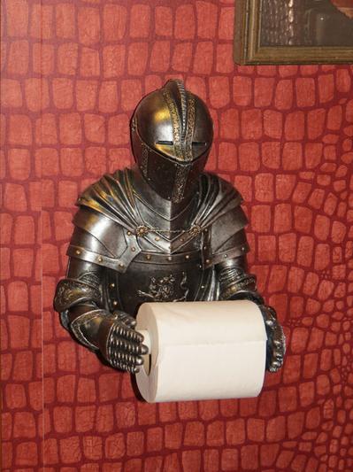 Flush the Gargoyle Gothic Toilet Paper Holder - CL56600 - Design Toscano
