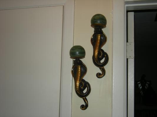 Renenutet Egyptian Cobra Goddess Wall Sconces - CL3448 - Design