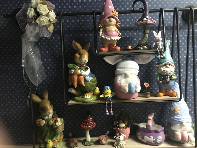 Bunny Hop Lane Mother and Father Rabbit Statues: Father